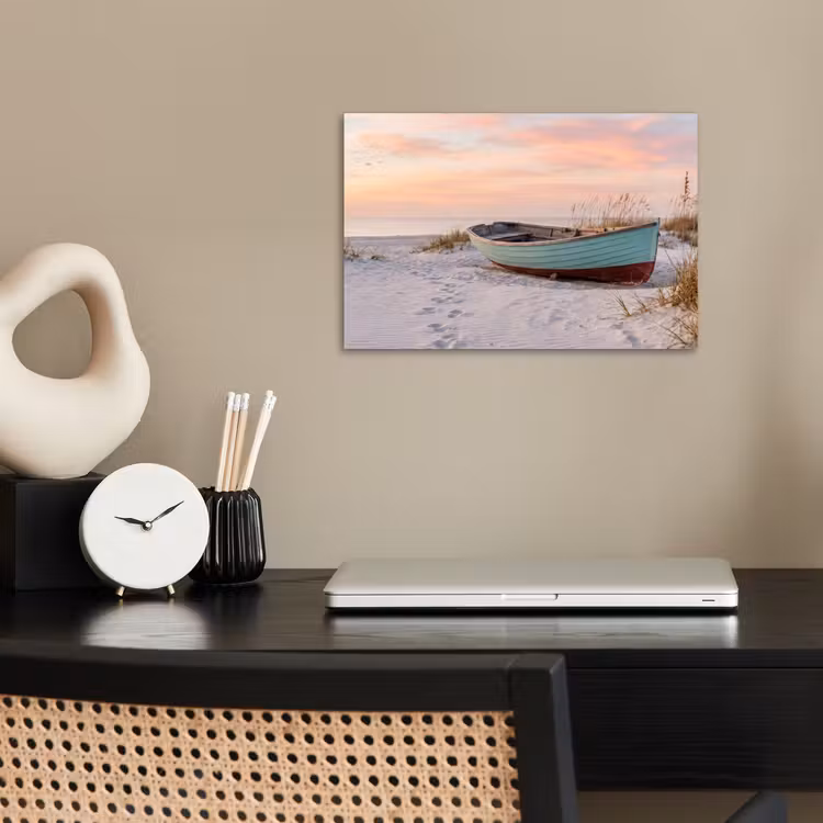 Poster - Rustikal - Ruderboot - Sandstrand — 2