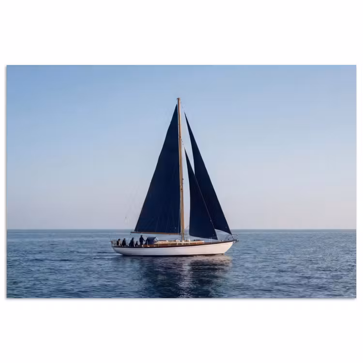 Poster - Segelboot - Meer - Blau — 1
