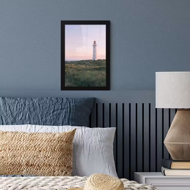 Bilder mit Rahmen - Leuchtturm - Dünenlandschaft - Meer — 3