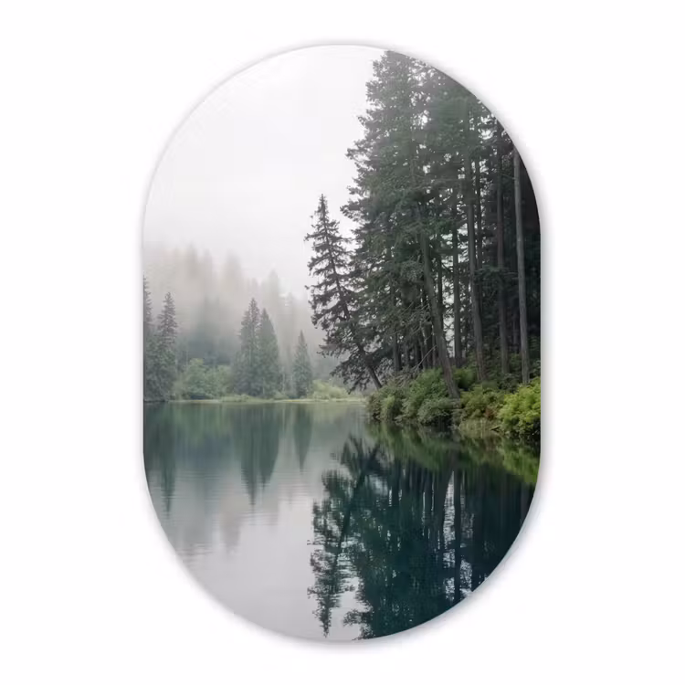 Forexbild Oval - Berge - See - Wald — 1