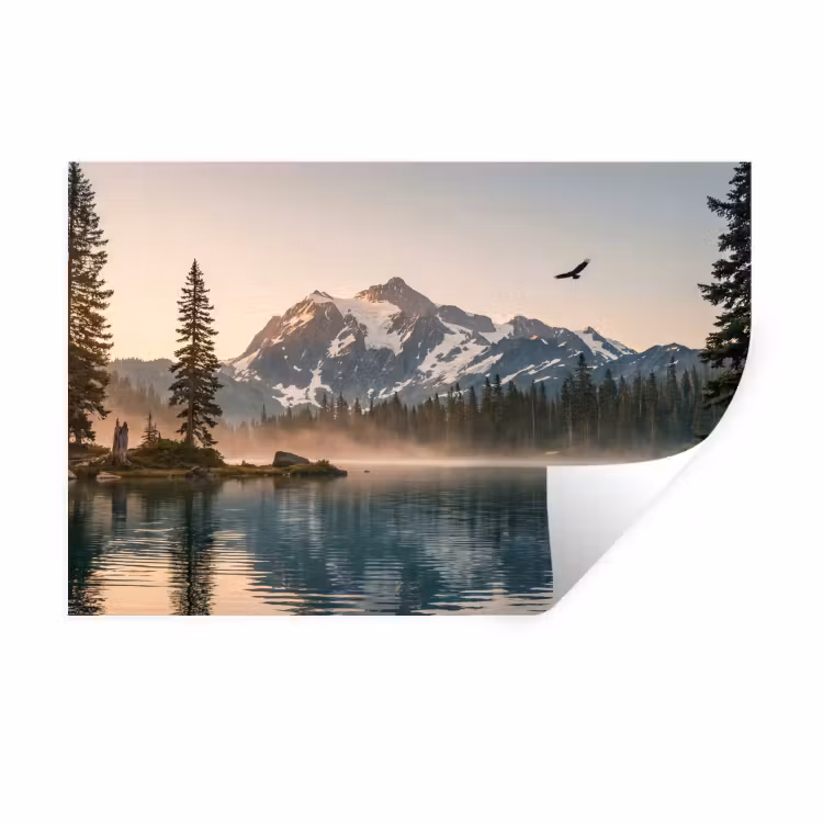 Wandtattoo – Berge - Wasser - Bäume — 1