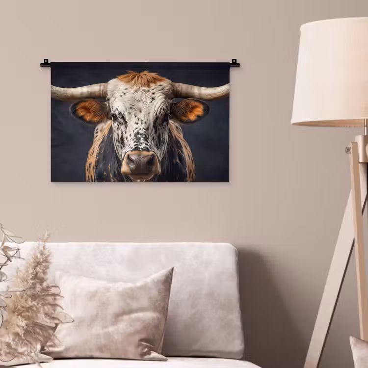 Wandteppich - Taurus - Farbenfroh - Hörner — 2