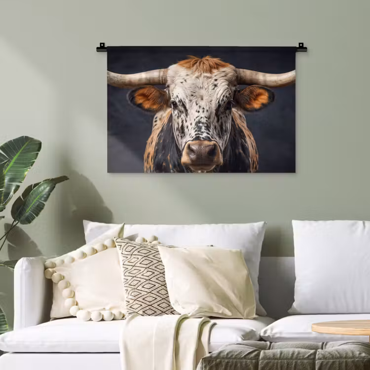 Wandteppich - Taurus - Farbenfroh - Hörner — 4