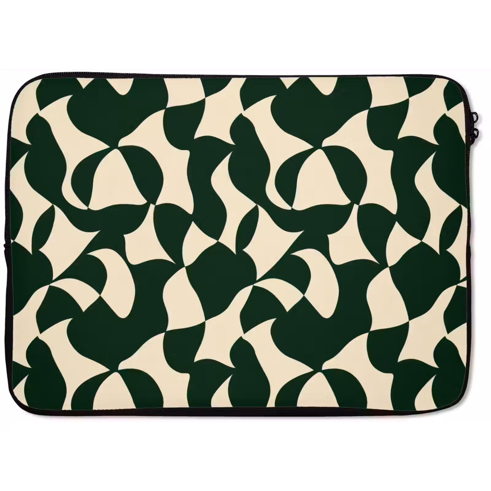 Laptop hülle - Grün - Bio-Oberflächen - Creme — 1