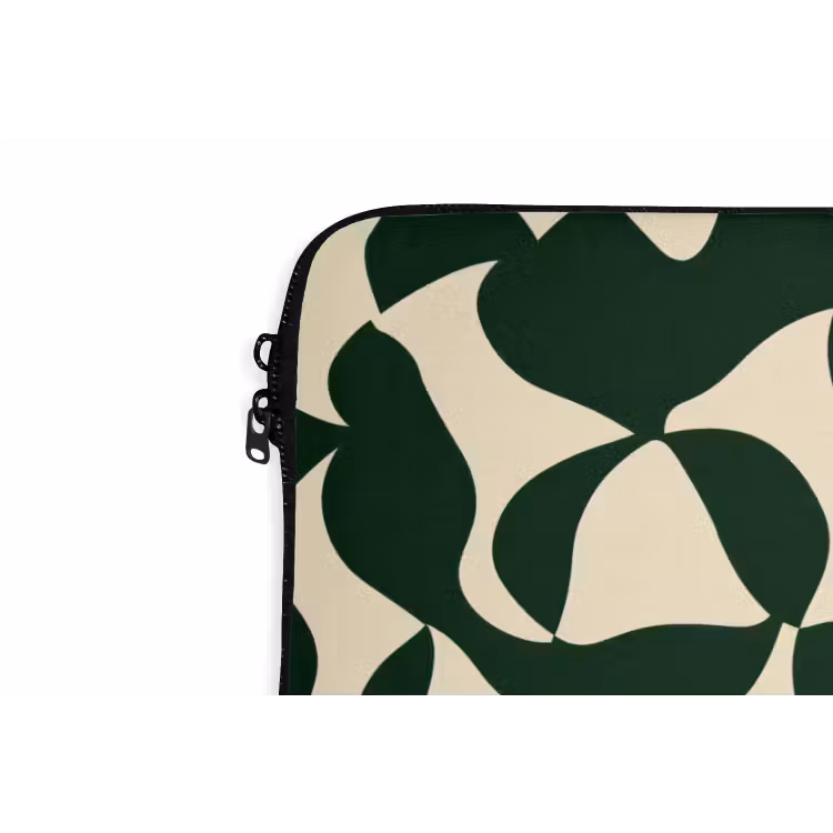 Laptop hülle - Grün - Bio-Oberflächen - Creme — 5