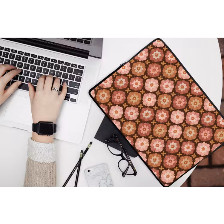 Laptop hülle - Geometrisch - Blumig - Farbenfroh — 3