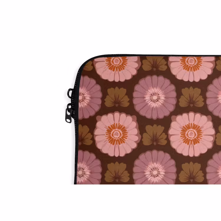 Laptop hülle - Retro - Gänseblümchen - Rosa — 5