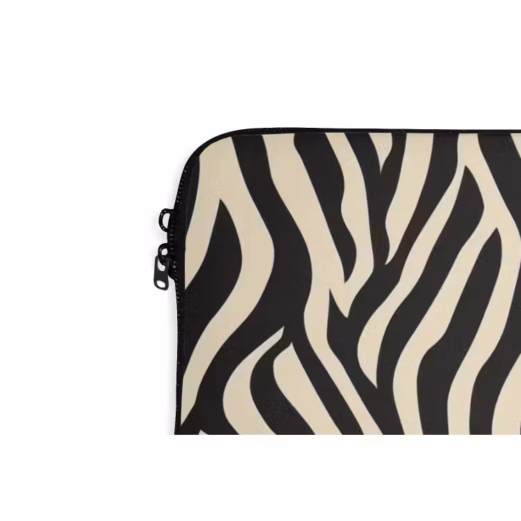 Laptop hülle - Zebra - Druck - Klassisch - Schwarz — 5