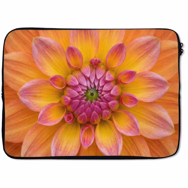 Laptop hülle - Dahlie - Blume - Orange — 1