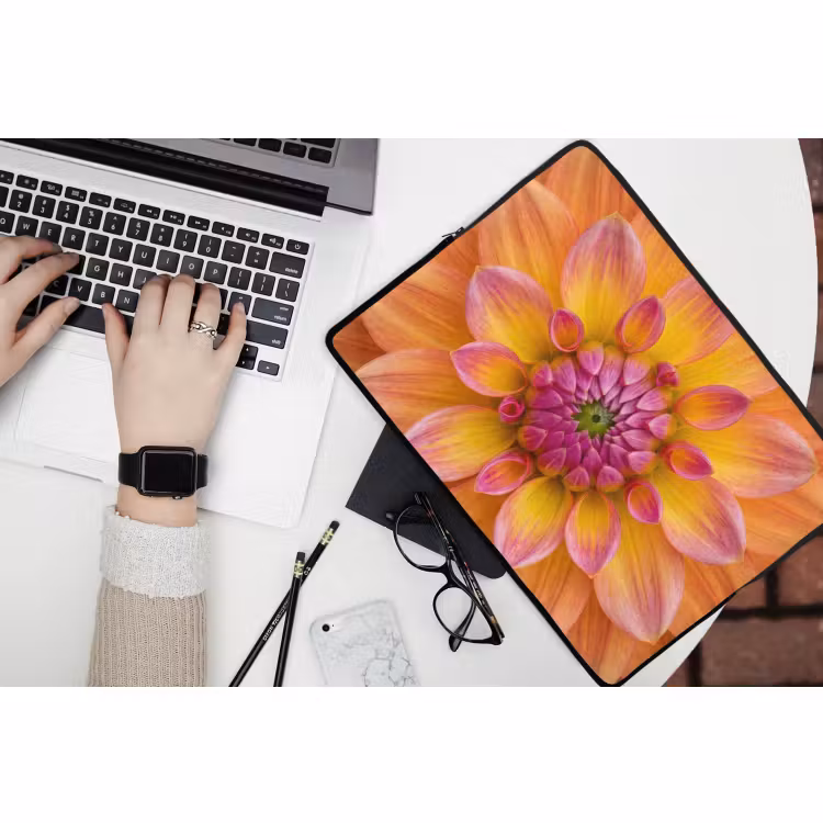 Laptop hülle - Dahlie - Blume - Orange — 3