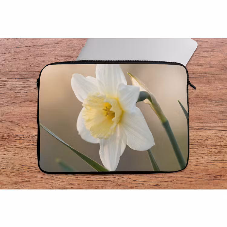 Laptop hülle - Narzisse - Blume - Minimalistisch — 2