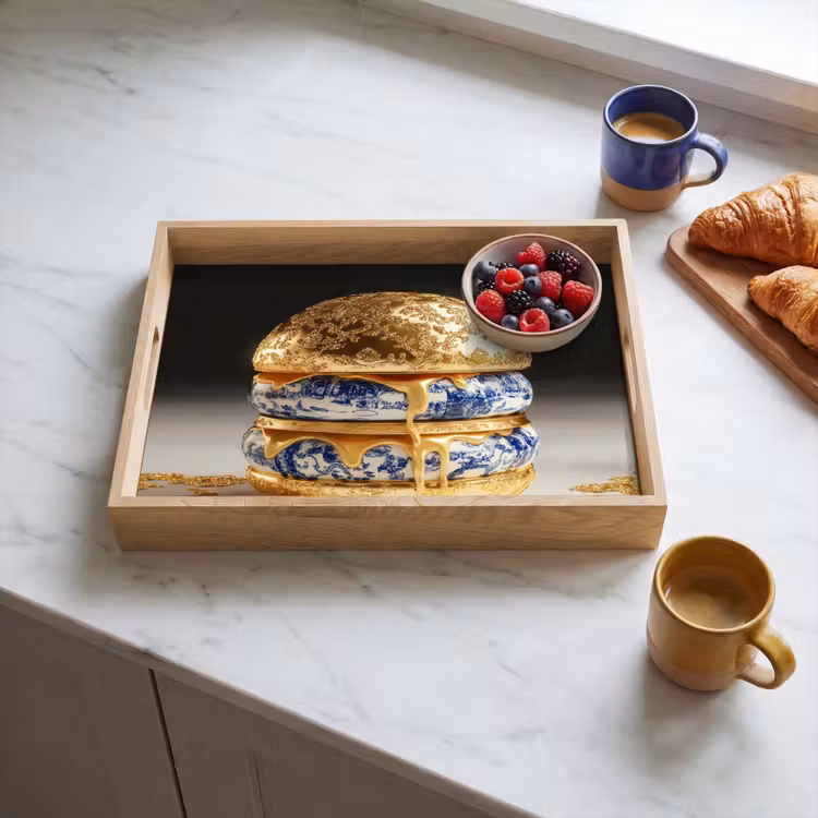 Tablett - Delfter Blau - Gold - Citizen — 4