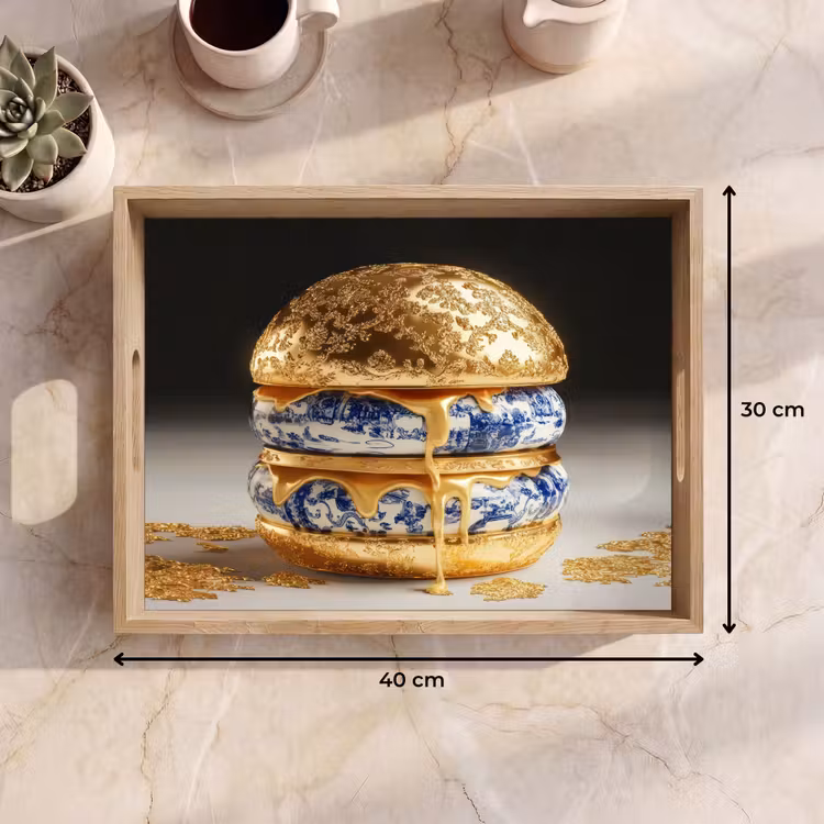 Tablett - Delfter Blau - Gold - Citizen — 9