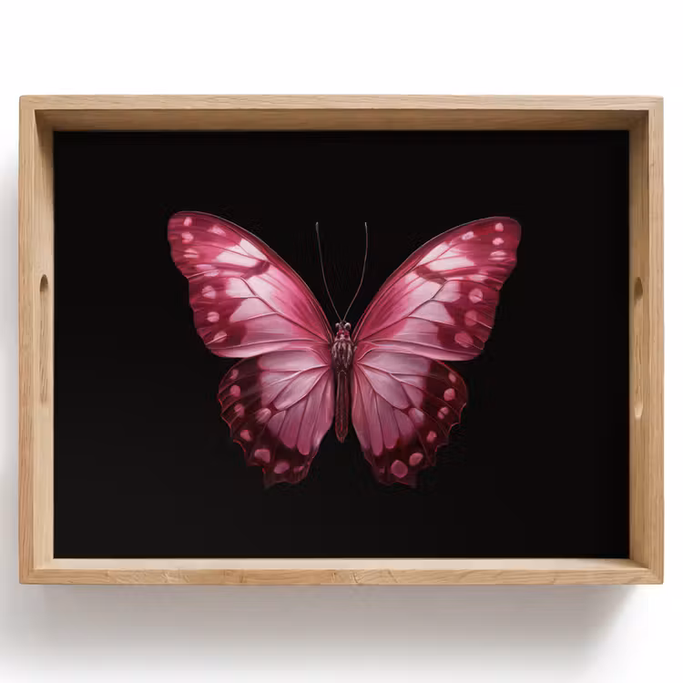 Tablett - Schmetterling - Fuchsia - Grafik — 1