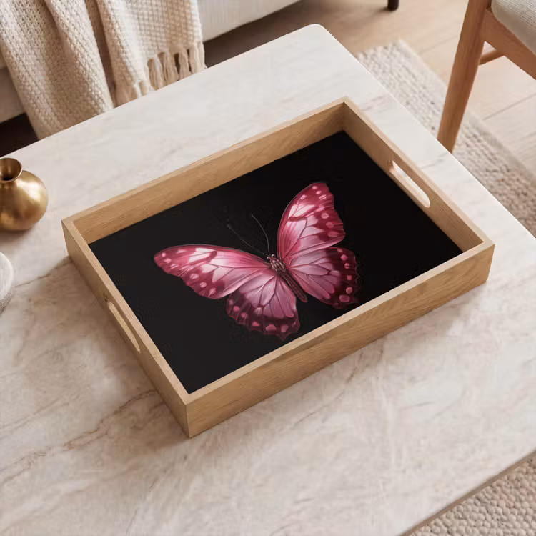 Tablett - Schmetterling - Fuchsia - Grafik — 2