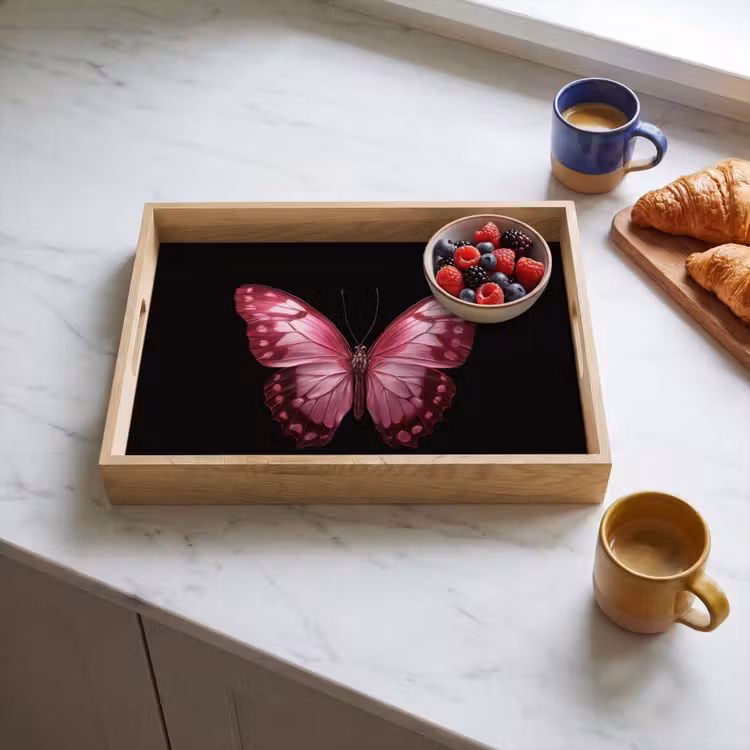 Tablett - Schmetterling - Fuchsia - Grafik — 4