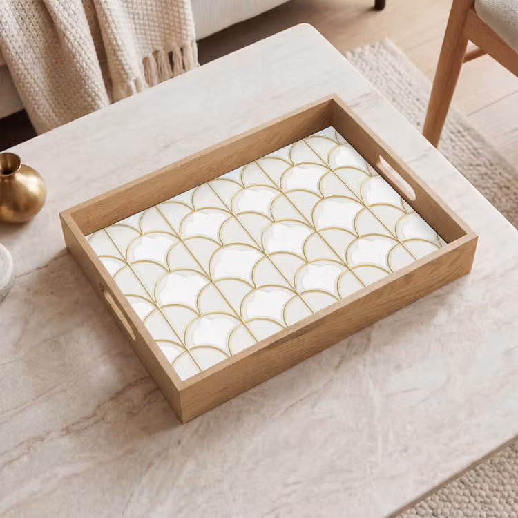 Tablett - Mosaik - Bögen - Gold — 2