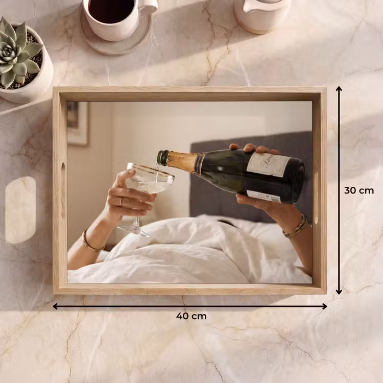 Tablett - Champagner - Bett - Seifenblasen — 9