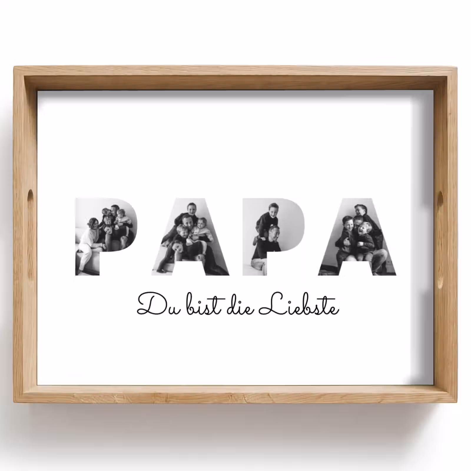 Personalisierte Tablett - Daddy - Buchstaben-Collage — 1