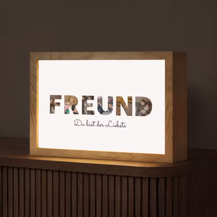 Personalisierte Lightbox - Freund - Buchstaben-Collage — 1