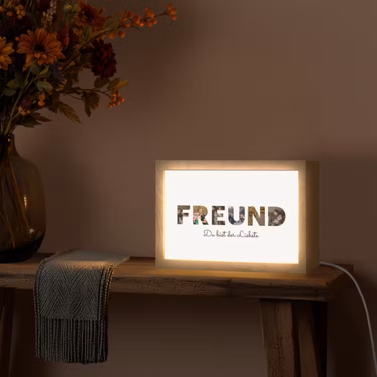 Personalisierte Lightbox - Freund - Buchstaben-Collage — 3