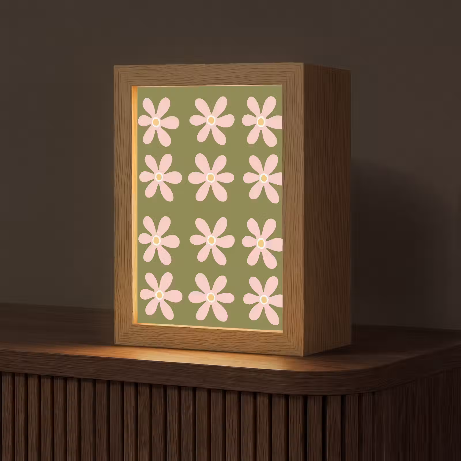 Tischlampe - Blume - Modern - Grün — 1