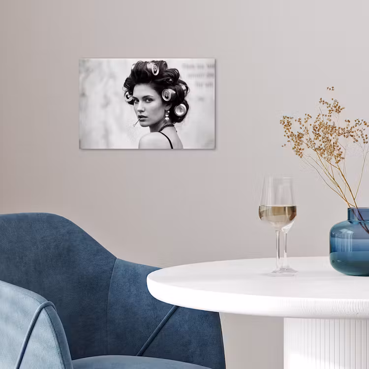 Poster - Edgy - Frau - Schwarz - Weiß — 4