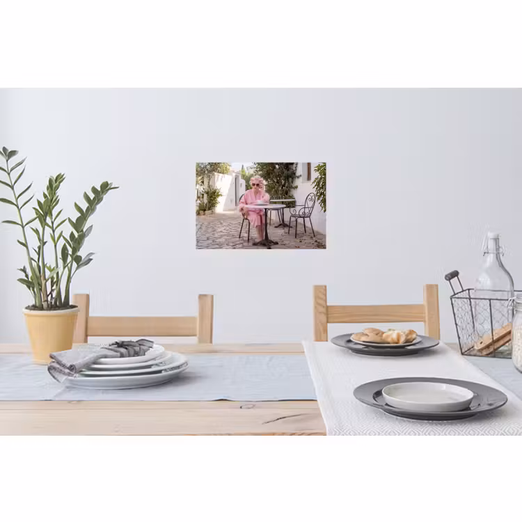 Wandtattoo – Morgenmantel - Lockenwickler - Rosa — 4