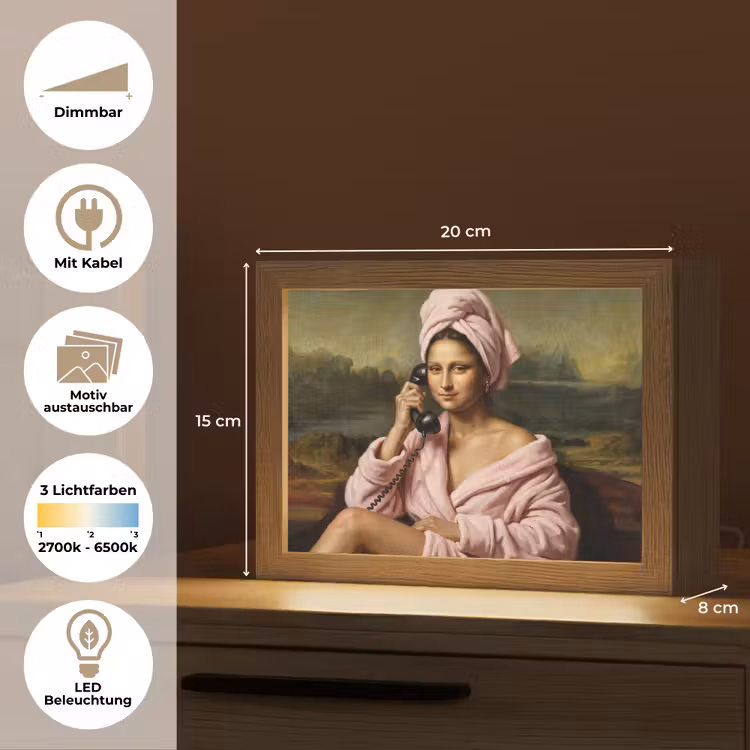 Lightbox - Wandleuchte - Mona - Klassisch - Rosa — 9