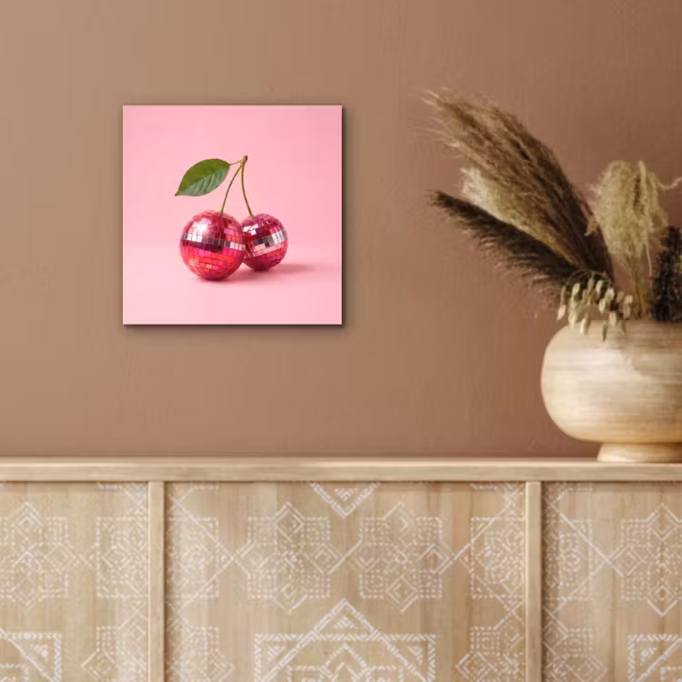 Alu-Dibond-Bild - Disco - Kirsche - Rosa — 5