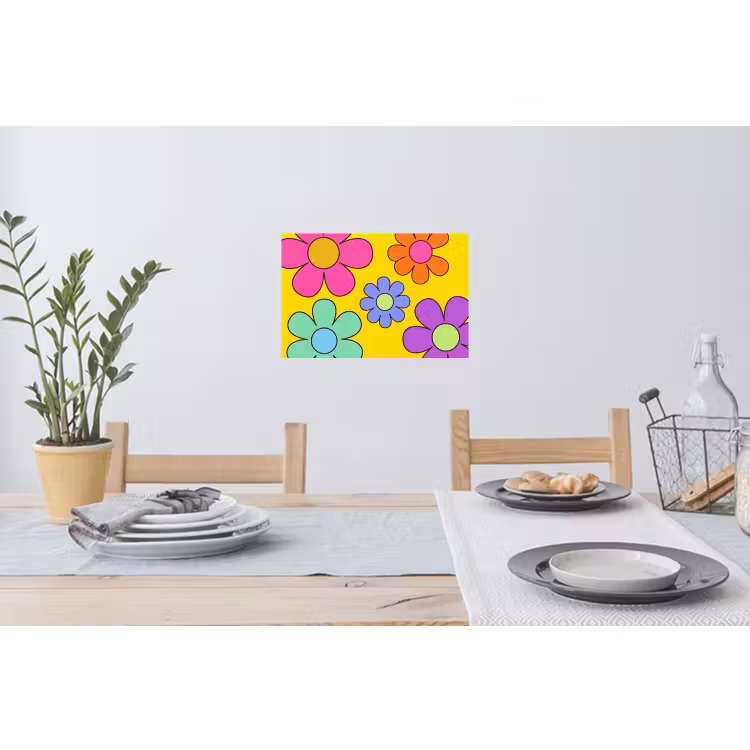 Wandtattoo – Blumen - Illustration - Farbenfroh — 4
