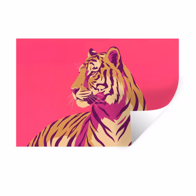 Wandtattoo – Tiger - Modern - Neon — 1