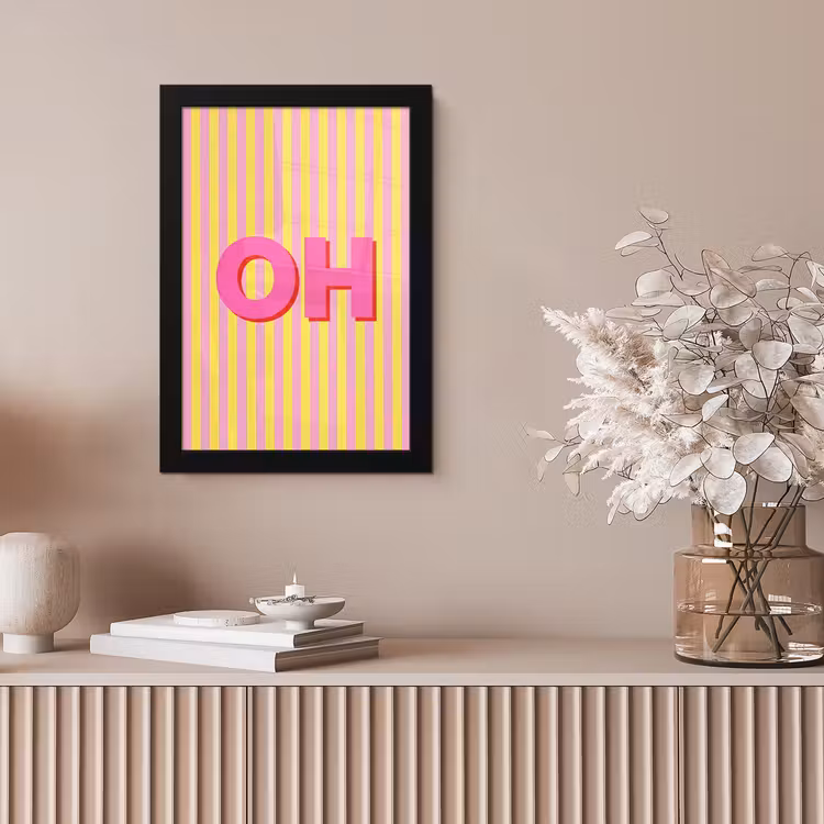 Bilder mit Rahmen - Text - Streifen - Rosa — 4