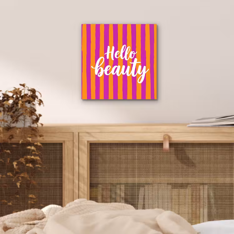 Alu-Dibond-Bild - Modern - Hallo - Orange — 4