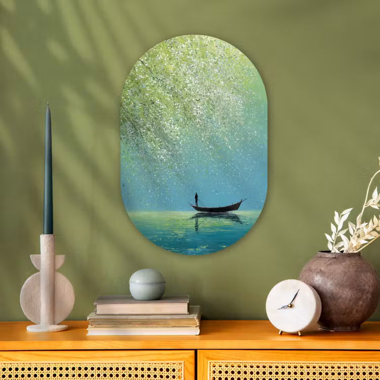 Forexbild Oval - Boot - Wasser - Blätter - Blüten — 3