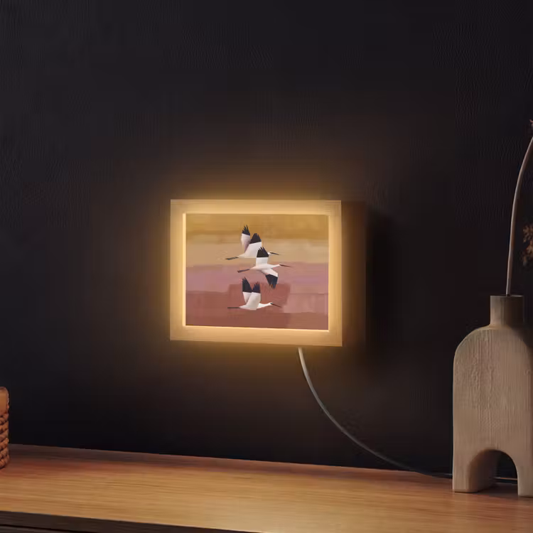 Lightbox - Wandleuchte - Vögel - Schnabel - Abstrakt — 2
