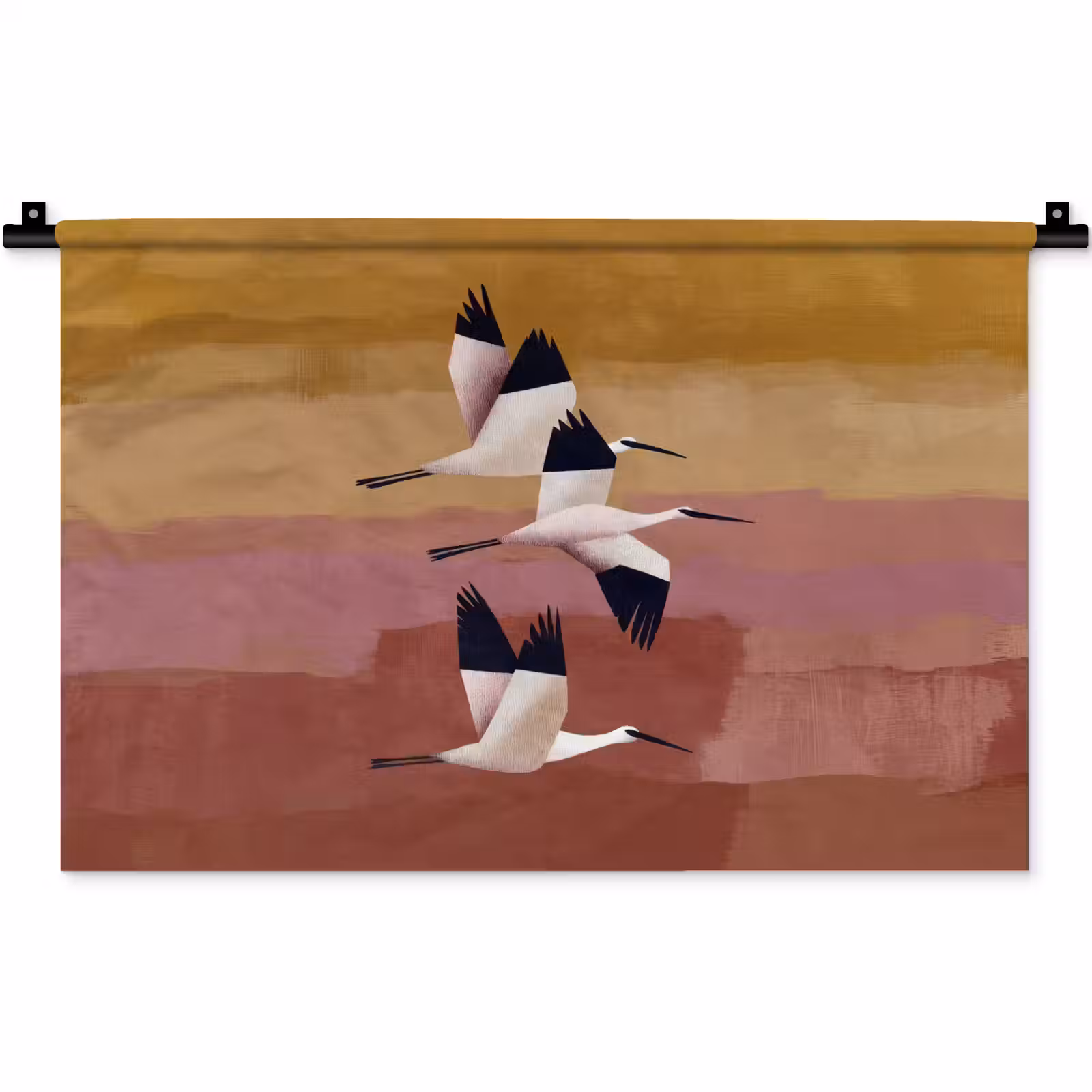 Wandteppich - Vögel - Schnabel - Abstrakt — 1