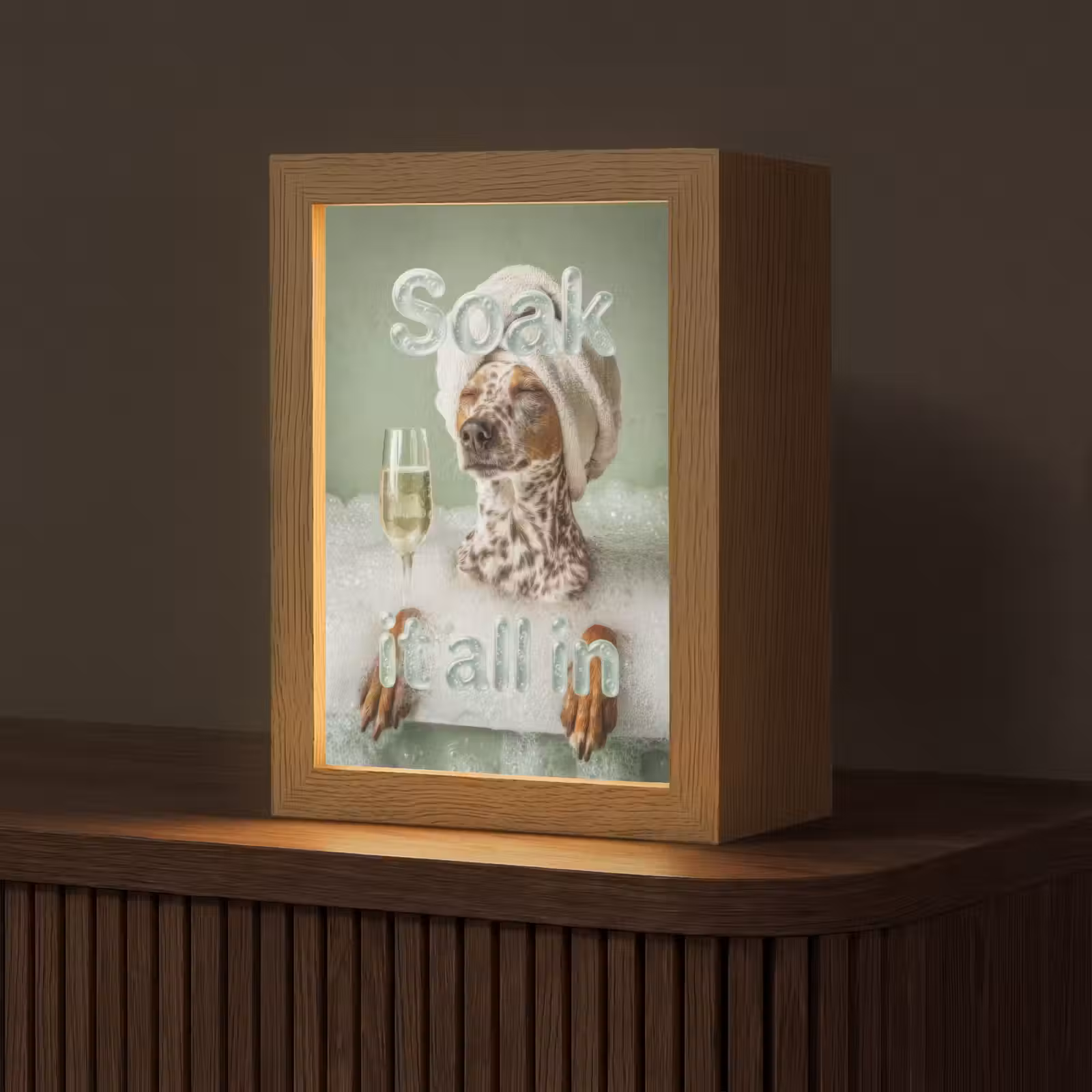 Tischlampe - Alles eintauchen - Hund - Bad — 1