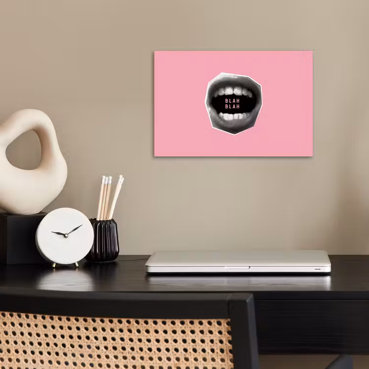Poster - Mund - BLAH BLAH - Rosa — 2