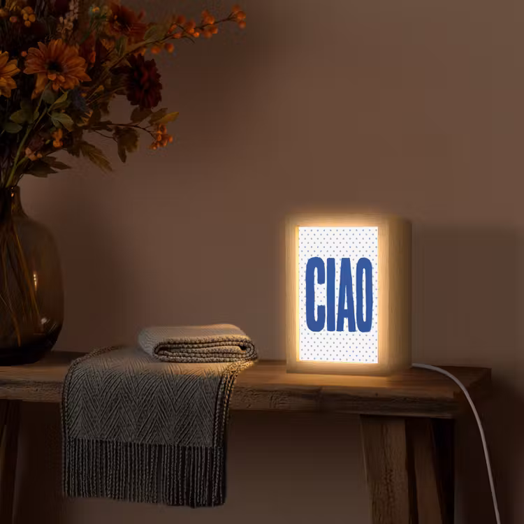 Tischlampe - Ciao - Blau - Tupfen — 3