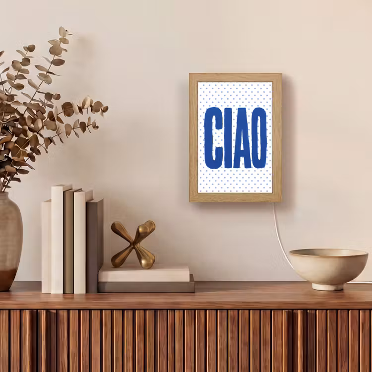 Tischlampe - Ciao - Blau - Tupfen — 4