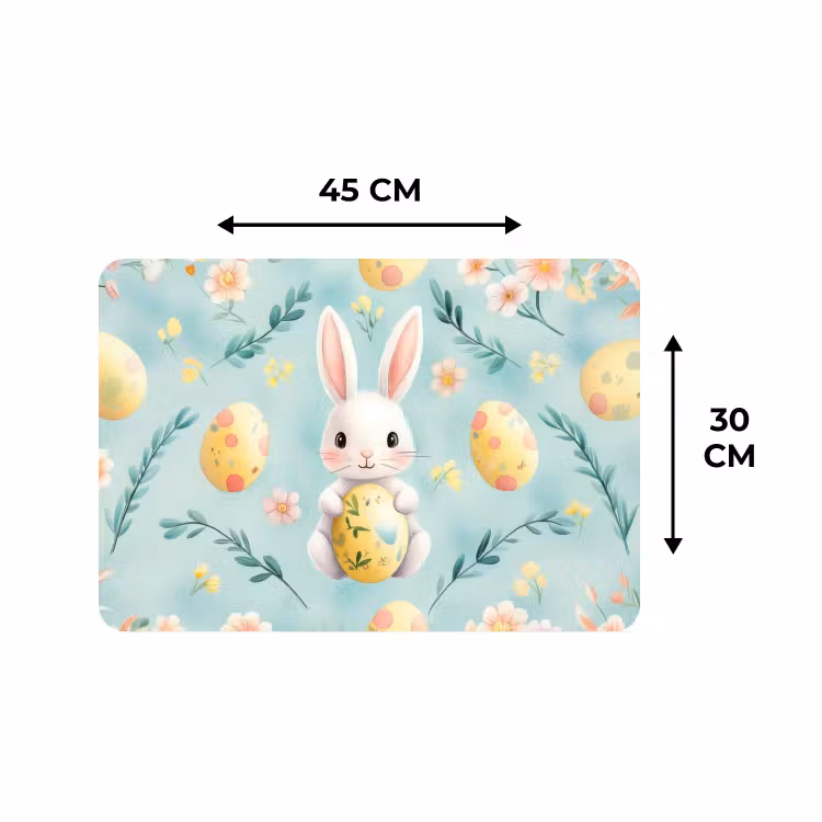 Tischset - 6 Stück - Kaninchen - Eier - Äste — 3