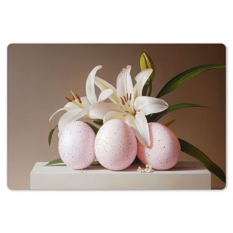 Tischset - 6 Stück - Lilien - Eier - Ostern — 6