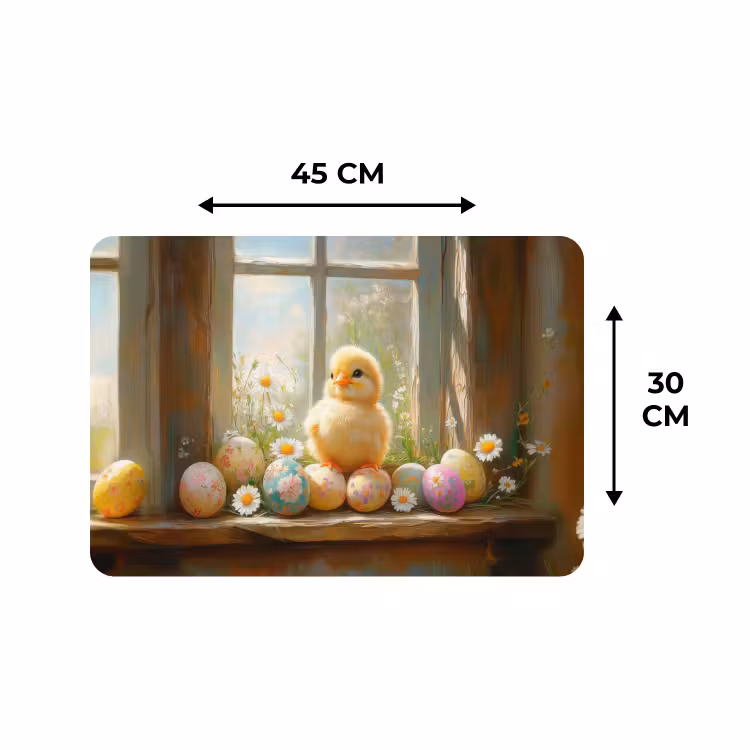 Tischset - 6 Stück - Küken - Fenster - Ostereier — 3
