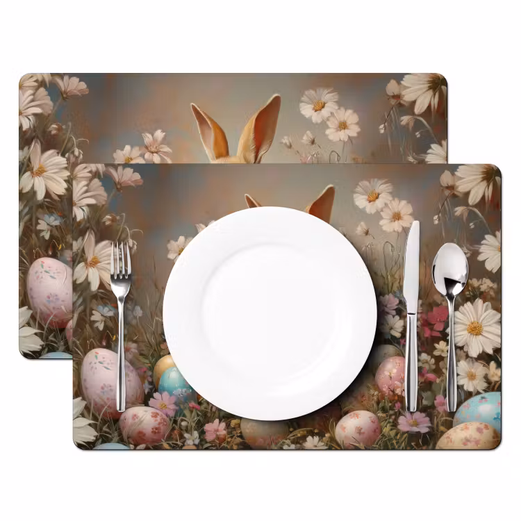 Tischset - 6 Stück - Osterhase - Frühling - Ostereier — 2
