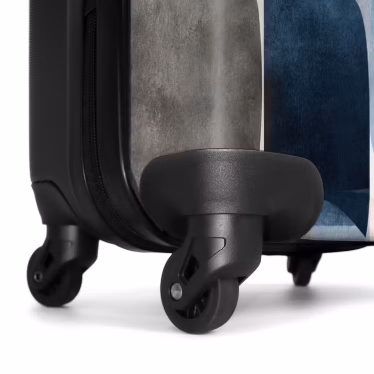 Koffer - Muster - Blau - Quadrate — 6
