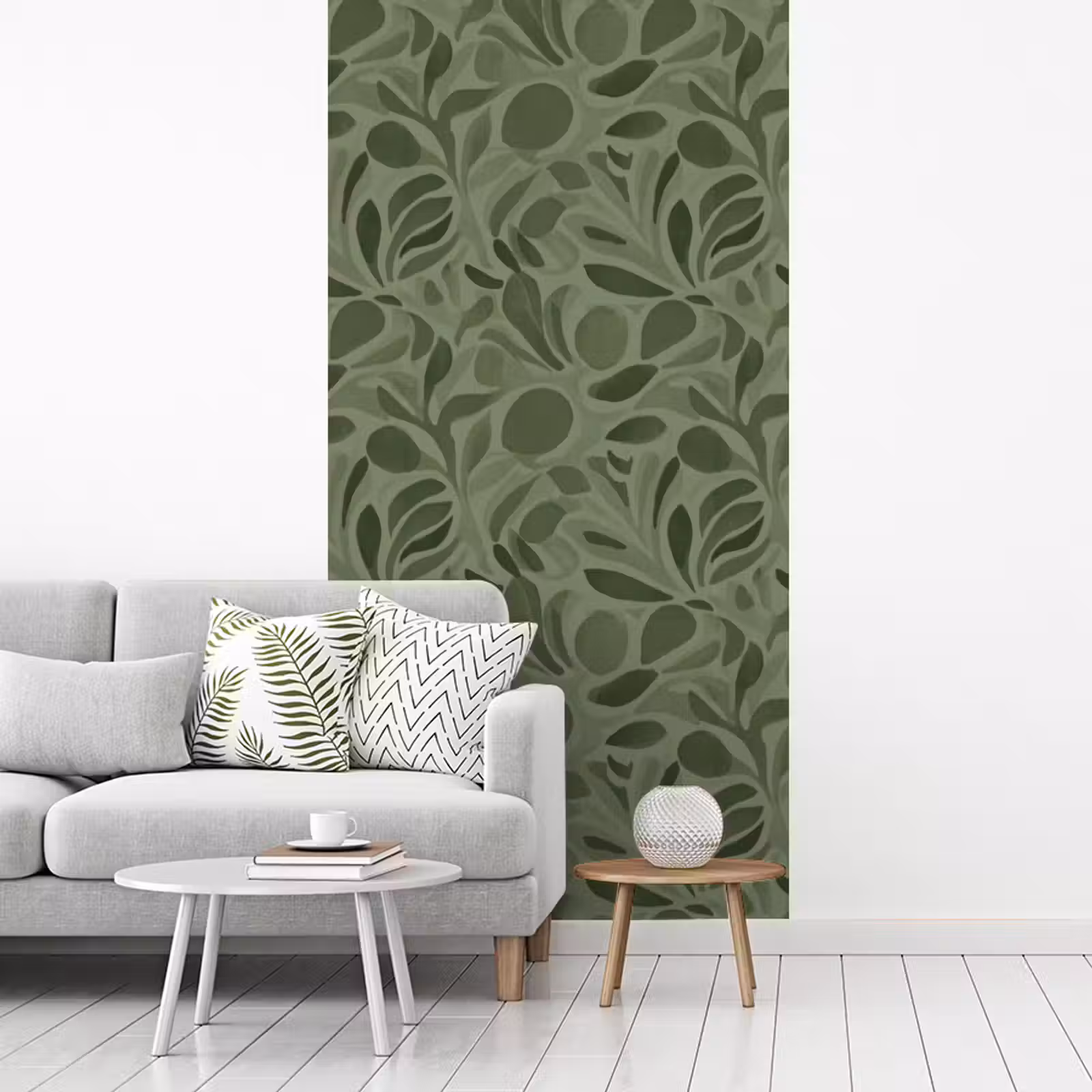 Tapete - Serene - Blätter - Grün — 1