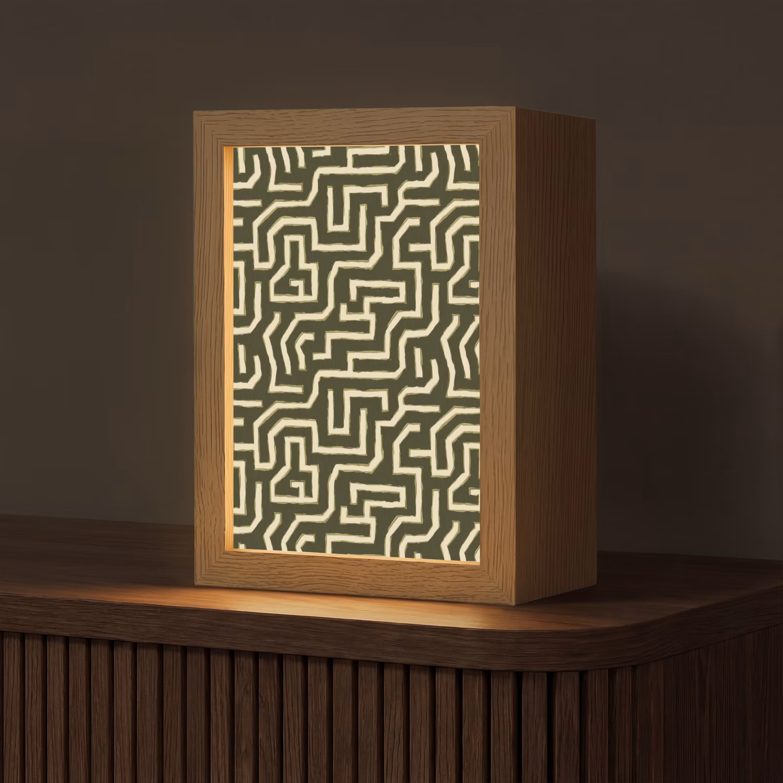 Tischlampe - Linien - Abstrakt - Grün — 1