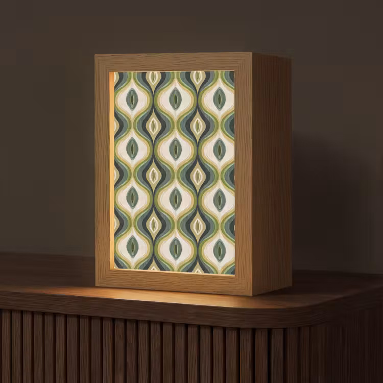 Tischlampe - Abstrakt - Rhythmisch - Grün — 1
