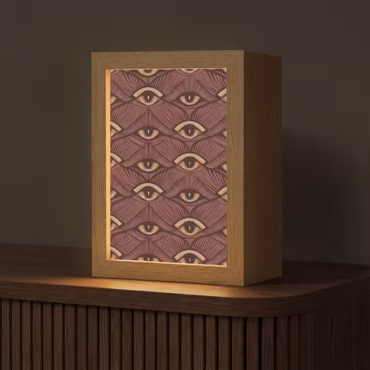 Tischlampe - Mystic - Augen - Braun — 1